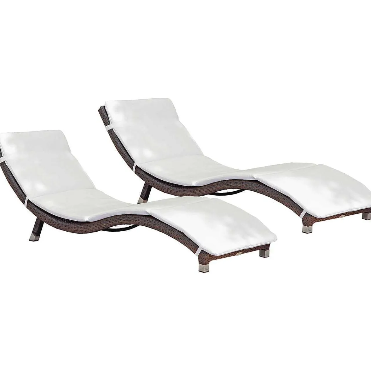 mutoni pleasure Sonnenliege Caracas Coffee Creme (4-Er Set)> Gartenliegen
