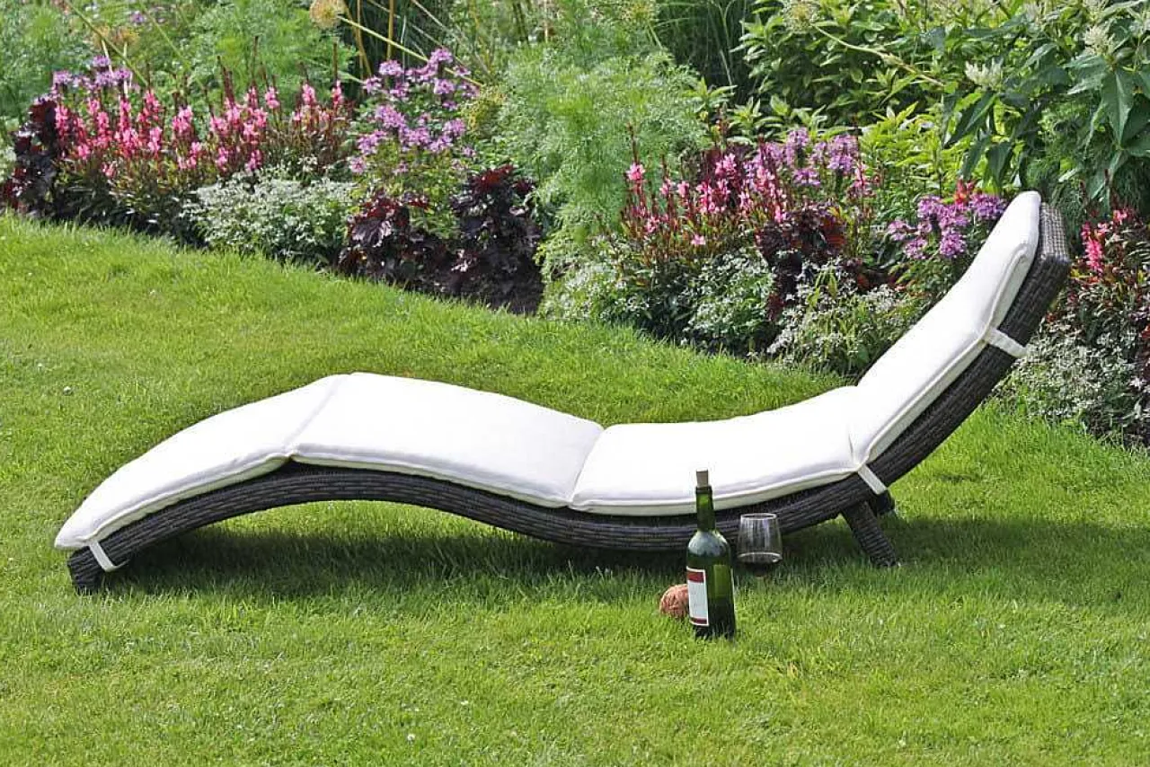 mutoni pleasure Sonnenliege Caracas Coffee Creme (4-Er Set)> Gartenliegen