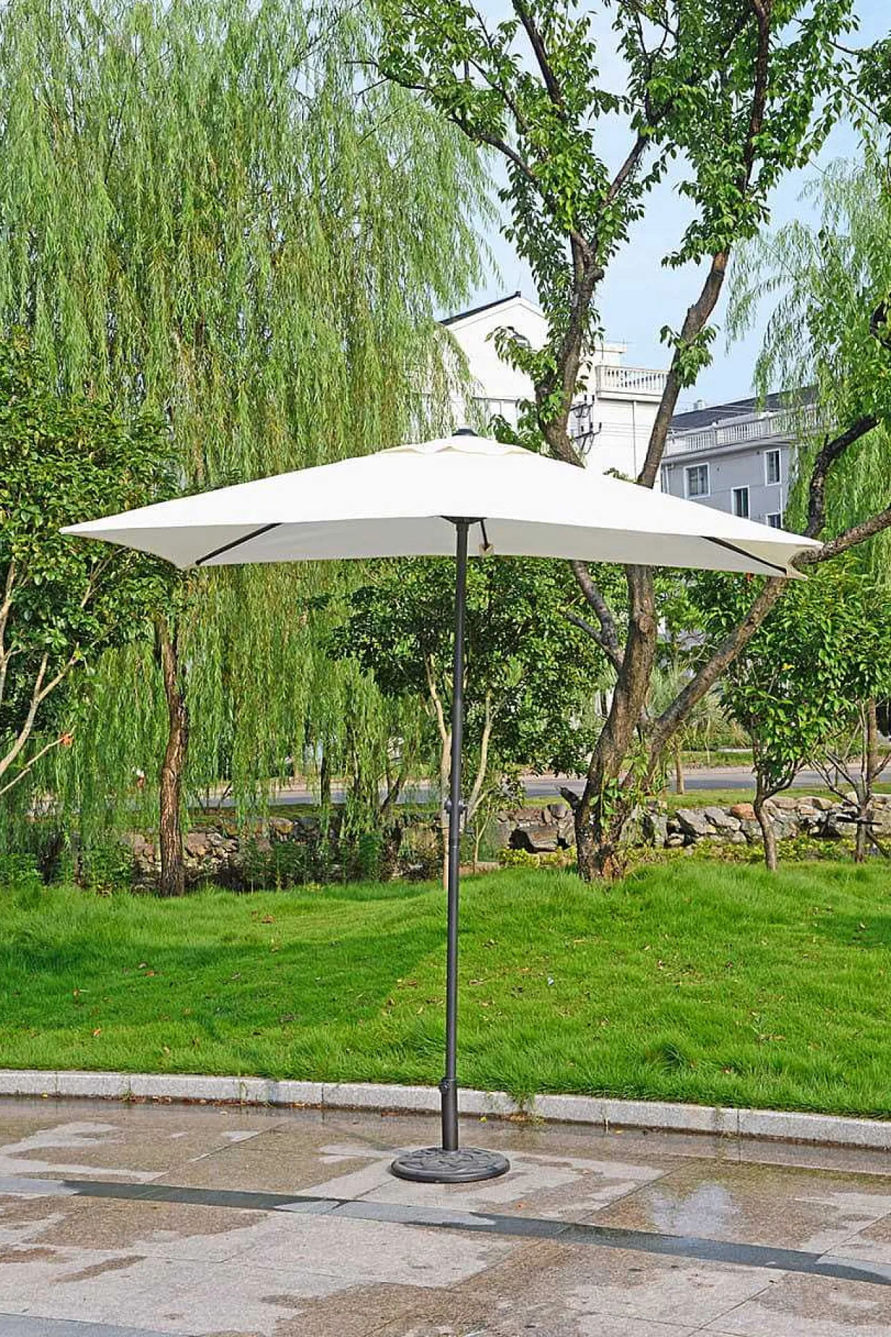 mutoni pleasure Sonnenschirm Kaelis Weiss 250X145> Stockschirme