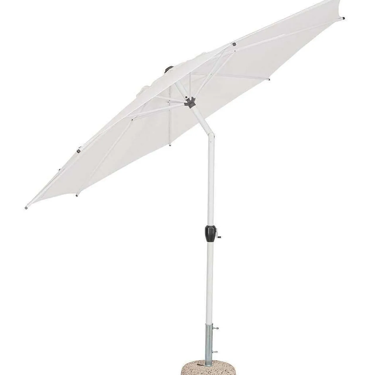 mutoni lifestyle Sonnenschirm Rio Weiss Rund 300> Stockschirme