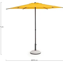 mutoni lifestyle Sonnenschirm Samba Anthrazit-Mimose><noscript><img width=