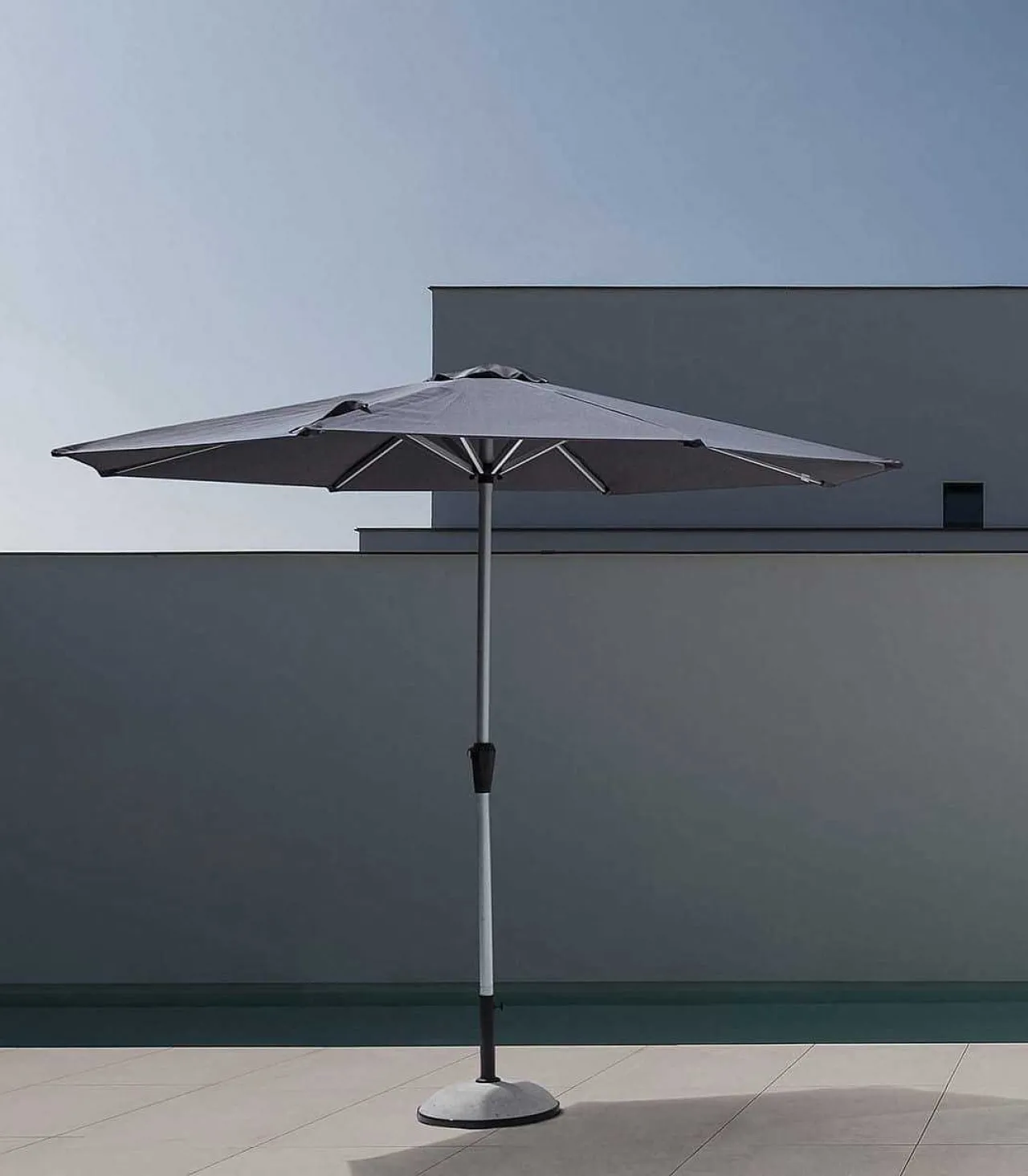 mutoni lifestyle Sonnenschirm Vienna 300 Eloxiert Dunkelgrau> Stockschirme