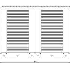 mutoni lifestyle Sonnenschutz Pavillon Ocean Weiss 123X238> Pavillons Zubehör
