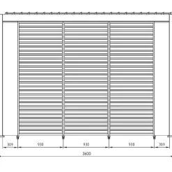 mutoni lifestyle Sonnenschutz Pavillon Ocean Weiss 93X238><noscript><img width=