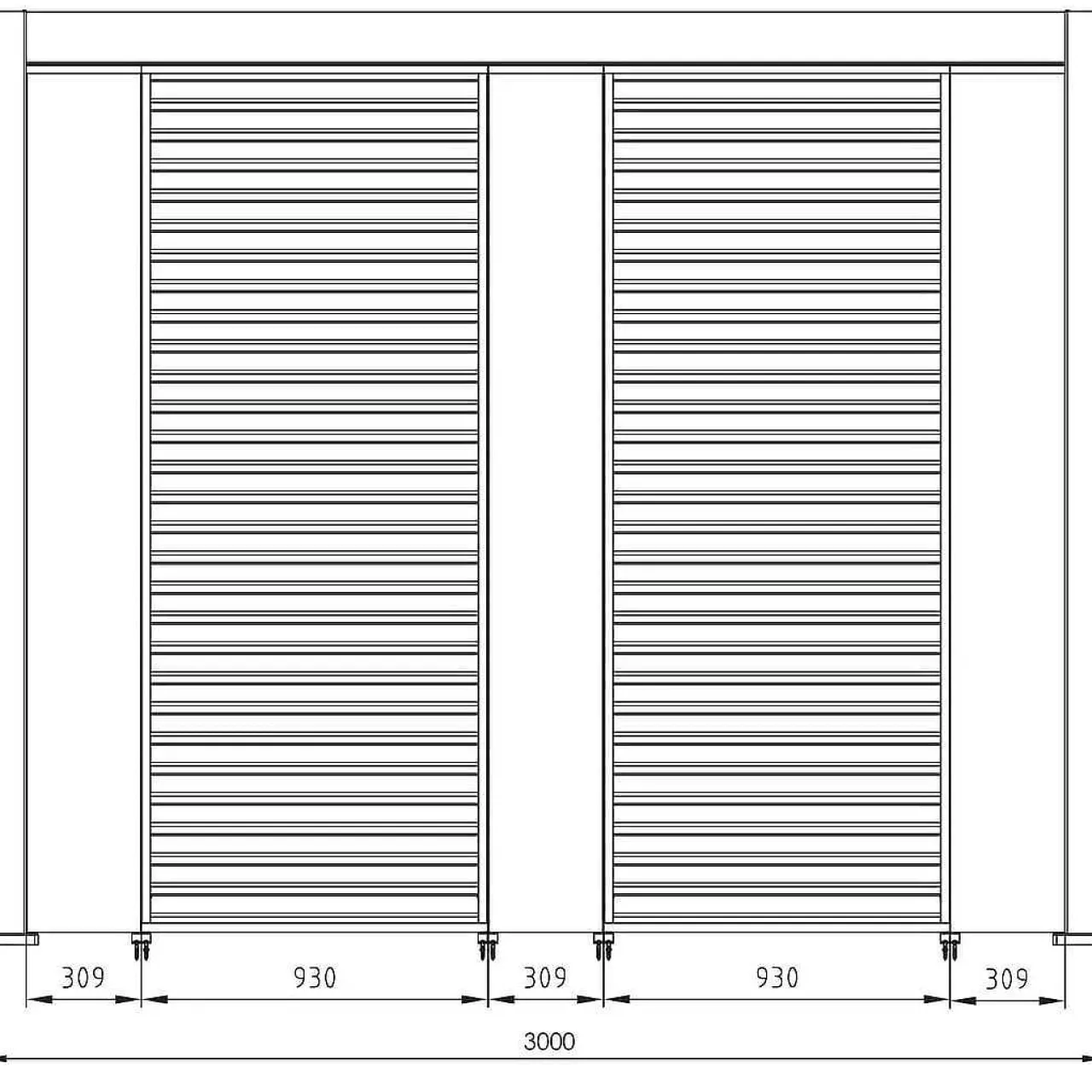 mutoni lifestyle Sonnenschutz Pavillon Ocean Weiss 93X238> Pavillons Zubehör