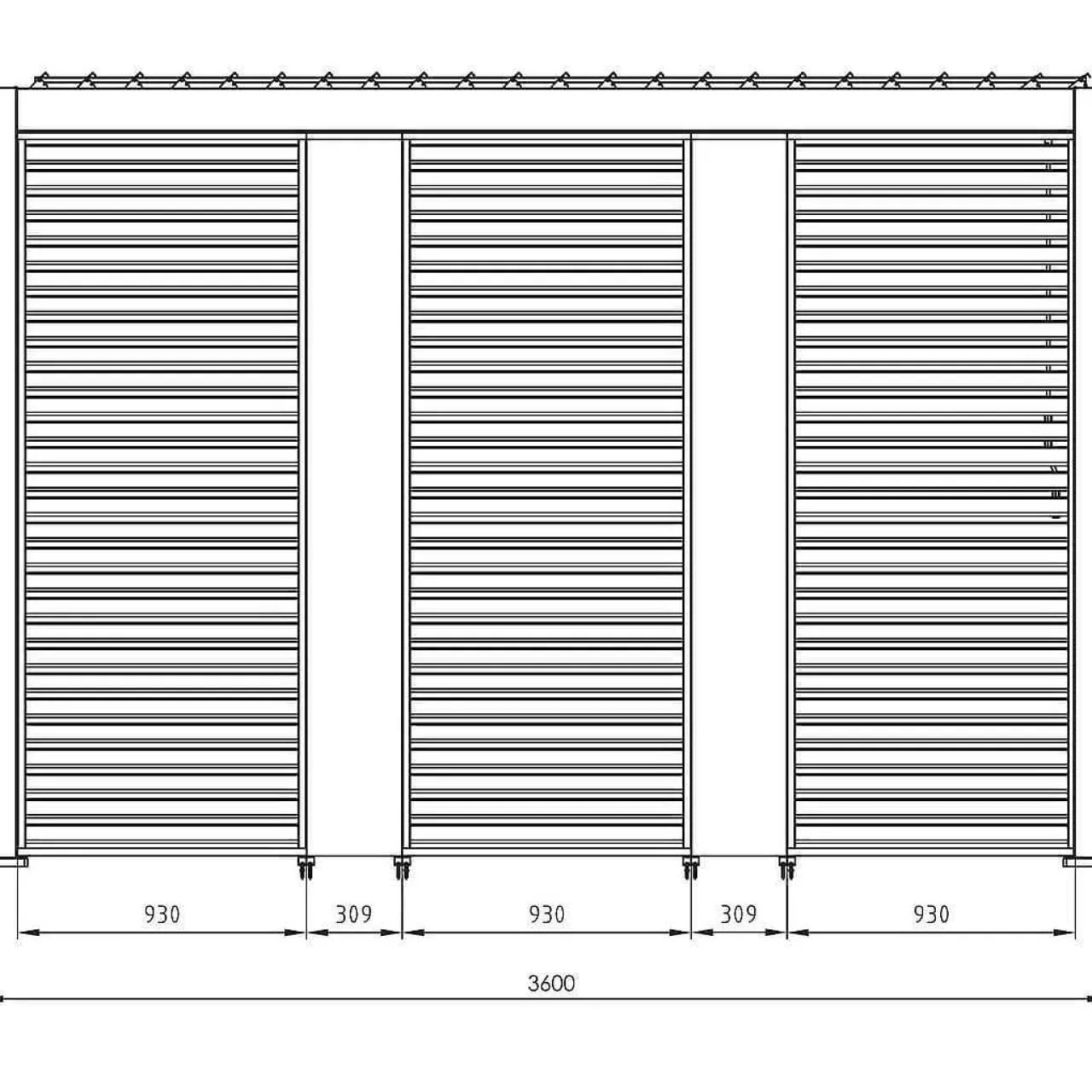 mutoni lifestyle Sonnenschutz Pavillon Ocean Weiss 93X238> Pavillons Zubehör