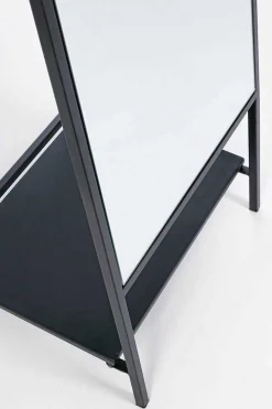 mutoni lifestyle Standspiegel Arin Mit Kleidungshacken Schwarz 46X182> Standspiegel