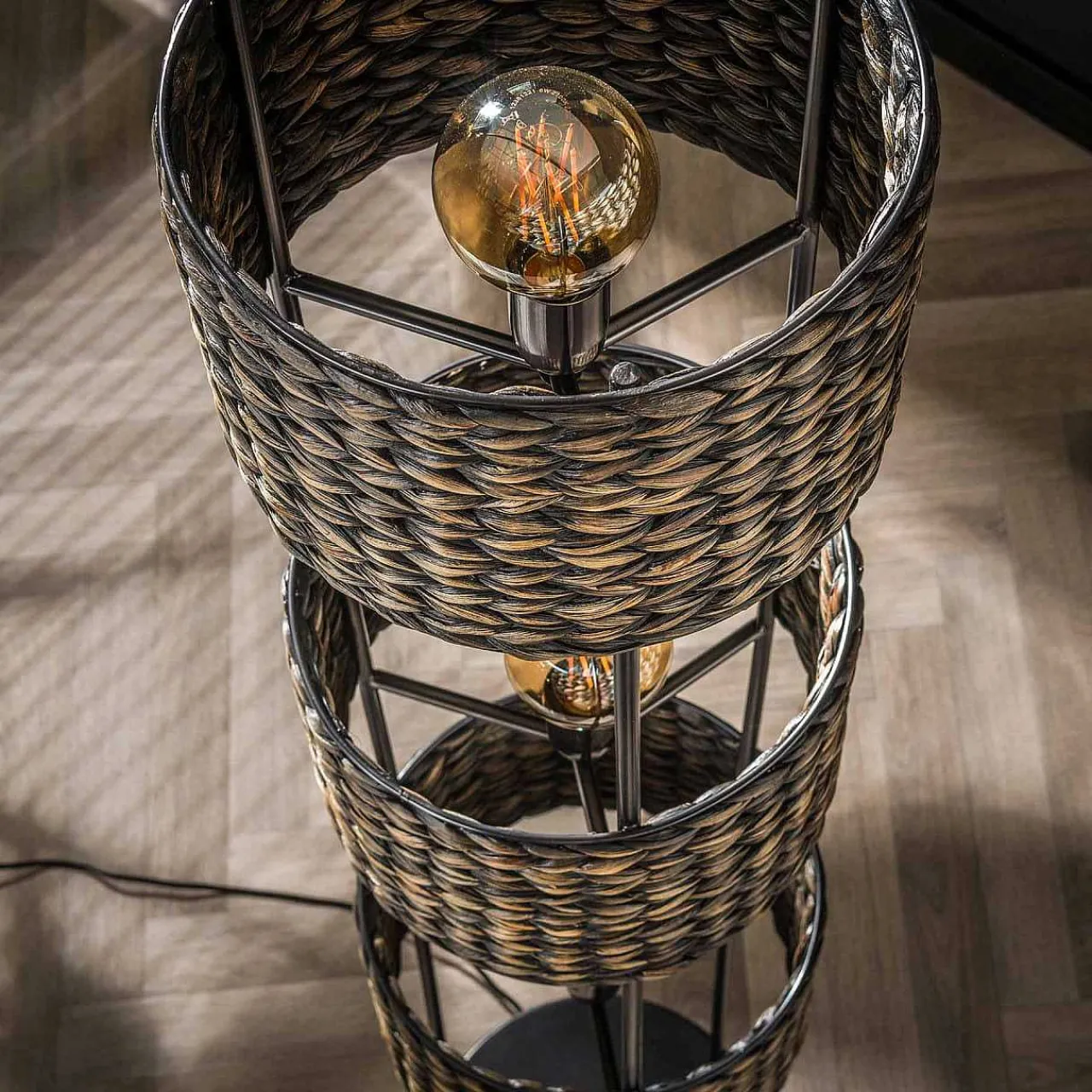 mutoni industrial Stehlampe Jacinto 3L Tower> Stehleuchten
