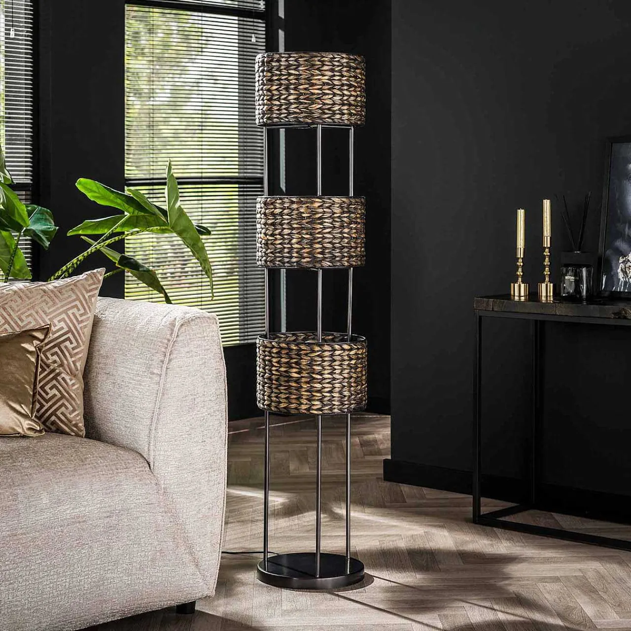 mutoni industrial Stehlampe Jacinto 3L Tower> Stehleuchten