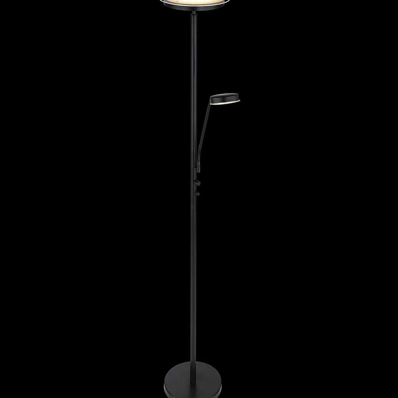 mutoni light Stehleuchte Ernst Metall Schwarz Matt Led> Led-Stehleuchten