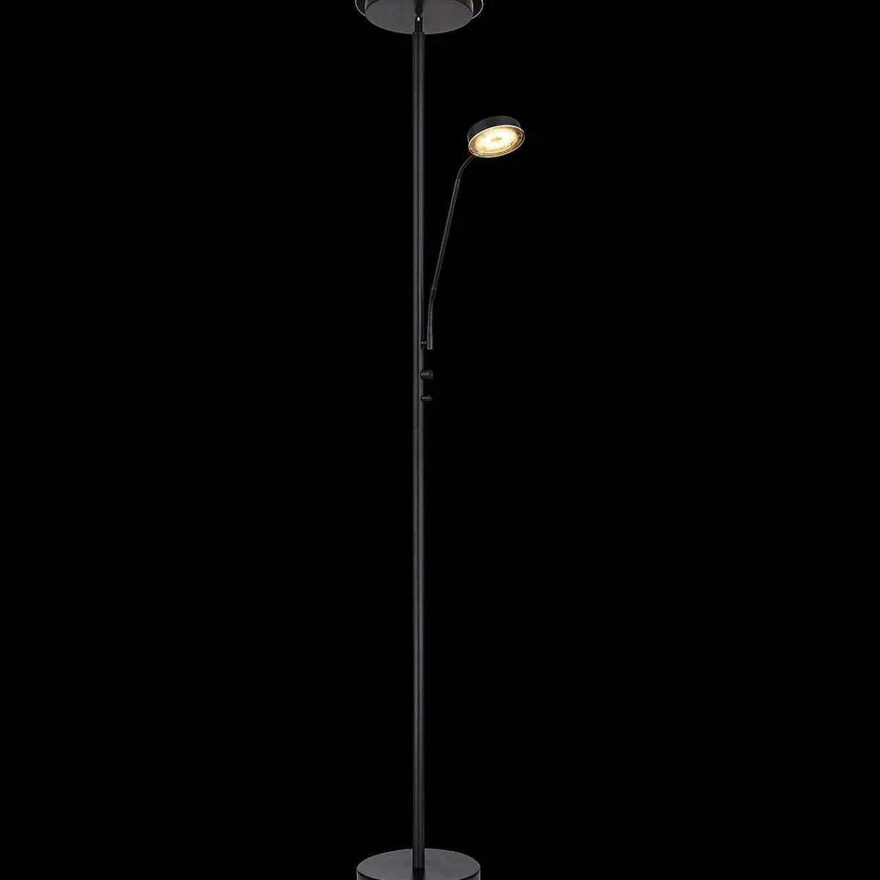 mutoni light Stehleuchte Ernst Metall Schwarz Matt Led> Led-Stehleuchten
