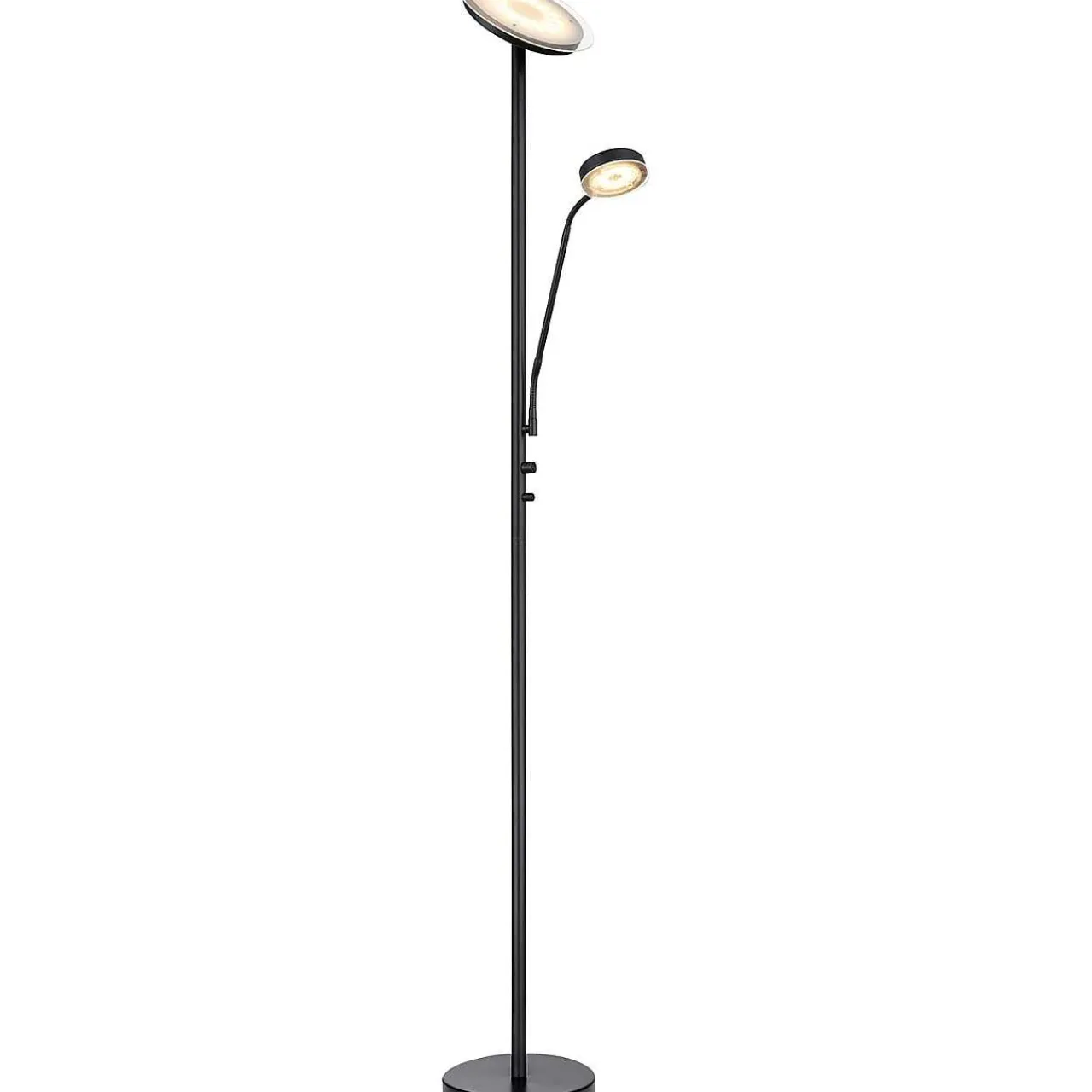 mutoni light Stehleuchte Ernst Metall Schwarz Matt Led> Led-Stehleuchten