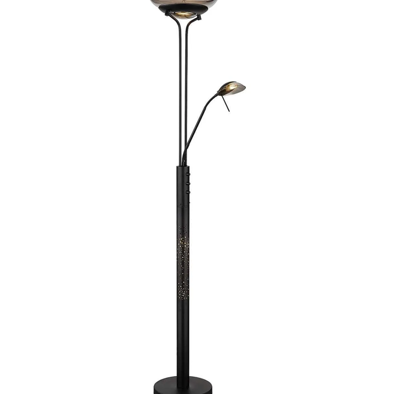 mutoni light Stehleuchte Glanzara Metall Schwarz Matt Led 32> Led-Stehleuchten