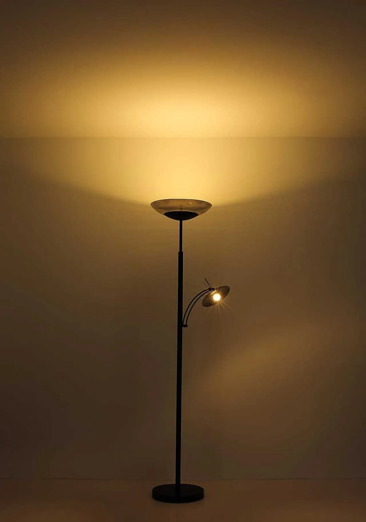 mutoni light Stehleuchte Glanzara Metall Schwarz Matt Led 40> Led-Stehleuchten