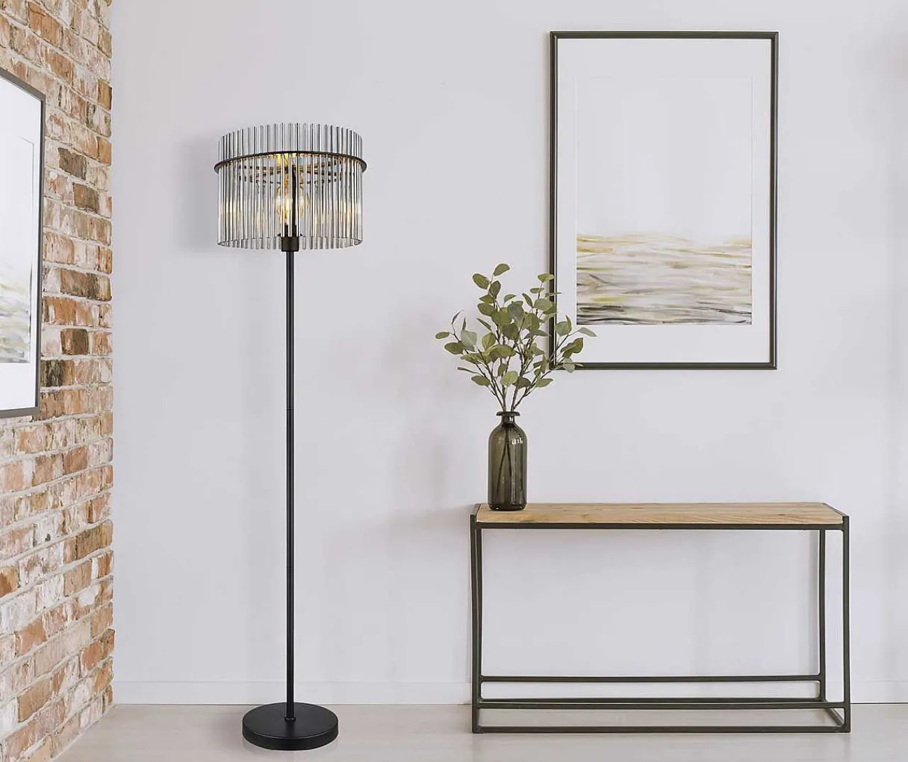 mutoni light Stehleuchte Gorley Metall Schwarz Matt 1Xe27> Stehleuchten