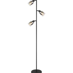 mutoni light Stehleuchte Hubertus Metall Schwarz Matt 3Xe14><noscript><img width=