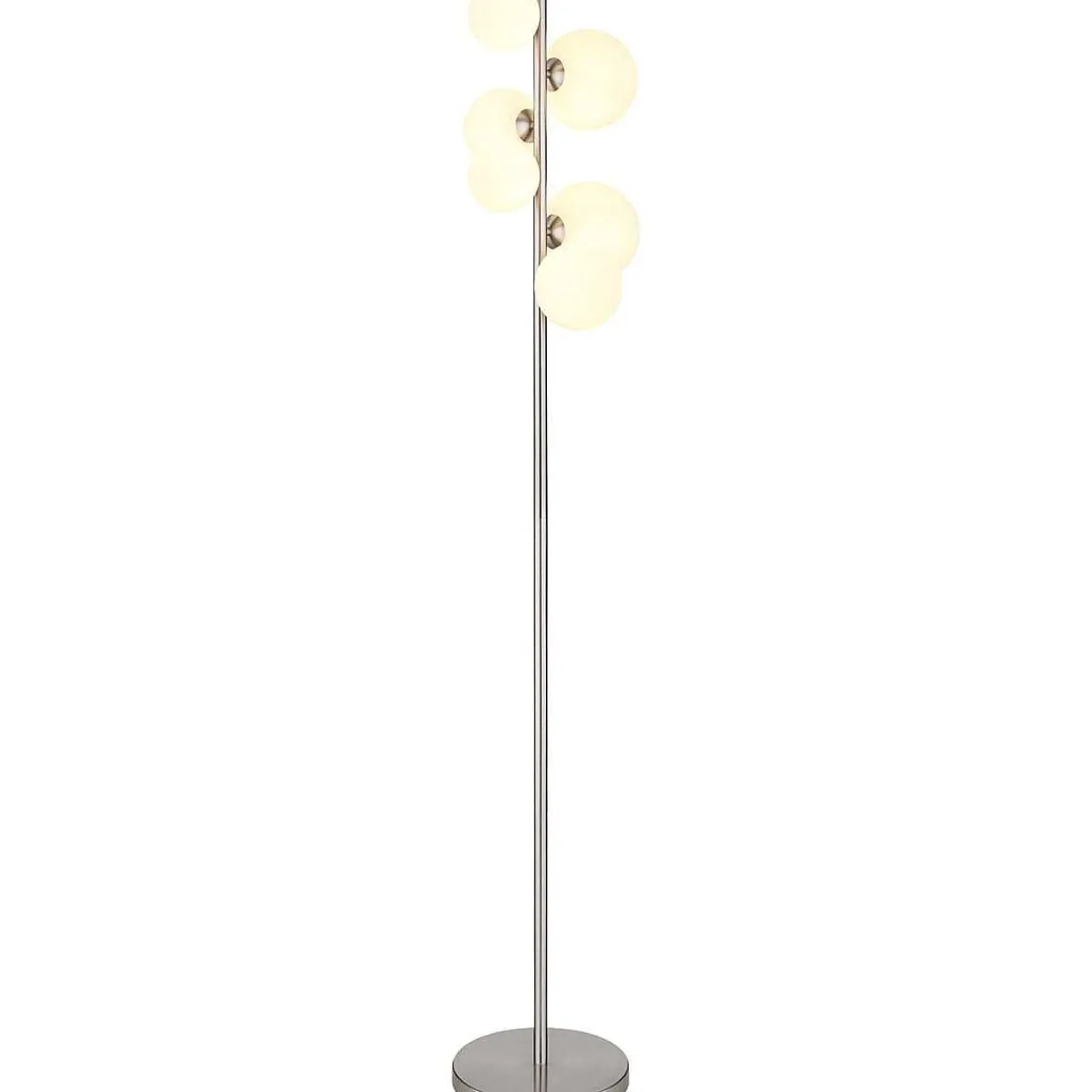 mutoni light Stehleuchte Riha Metall Nickel Matt 6Xg9 Led> Led-Stehleuchten