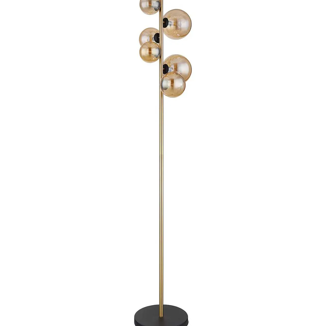 mutoni light Stehleuchte Riha Metall Schwarz Matt 6Xg9 Led> Led-Stehleuchten