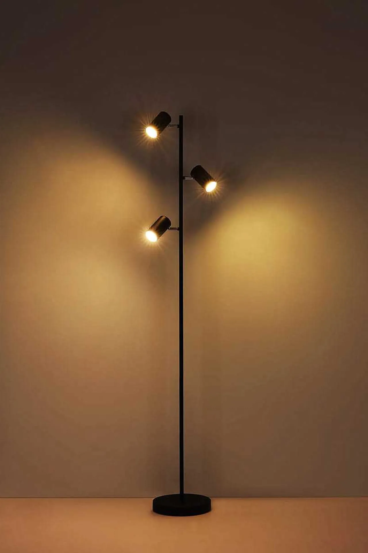mutoni light Stehleuchte Robby Metall Nickel Matt 3Xgu10 Led> Led-Stehleuchten