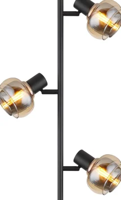 mutoni light Stehleuchte Tokki Metall Schwarz Matt 3Xe14> Stehleuchten