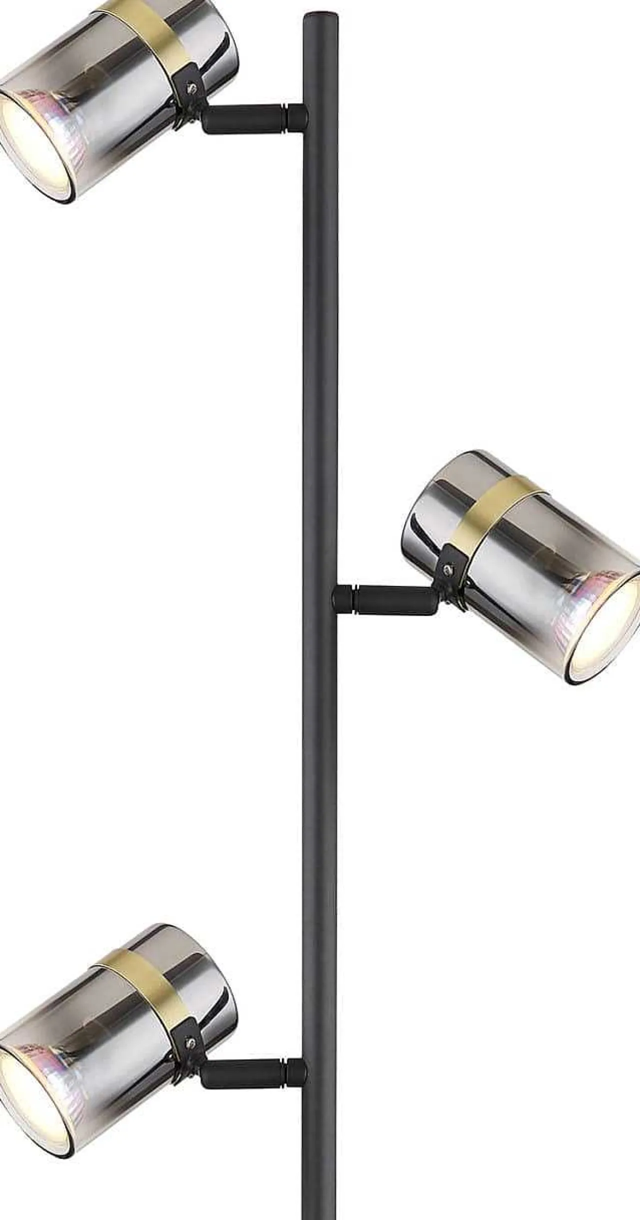 mutoni light Stehleuchte Trabby Metall Schwarz Matt 3Xgu10> Stehleuchten