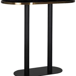 Richmond Interiors Stehtisch Zenza Schwarz Oval 105> Bartische
