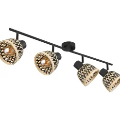 mutoni light Strahler Colly Metall Schwarz Matt 4Xe27 Led><noscript><img width=