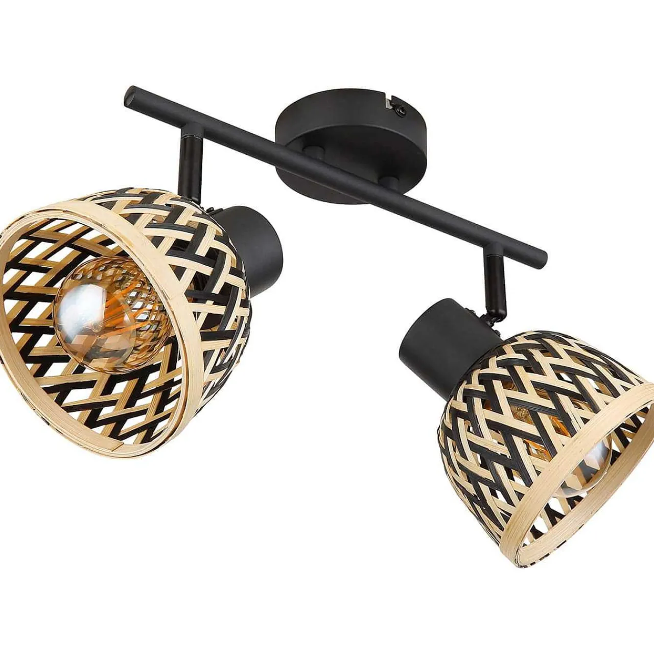mutoni light Strahler Colly Metall Schwarz Matt 2Xe27 Led> Led-Wandleuchten