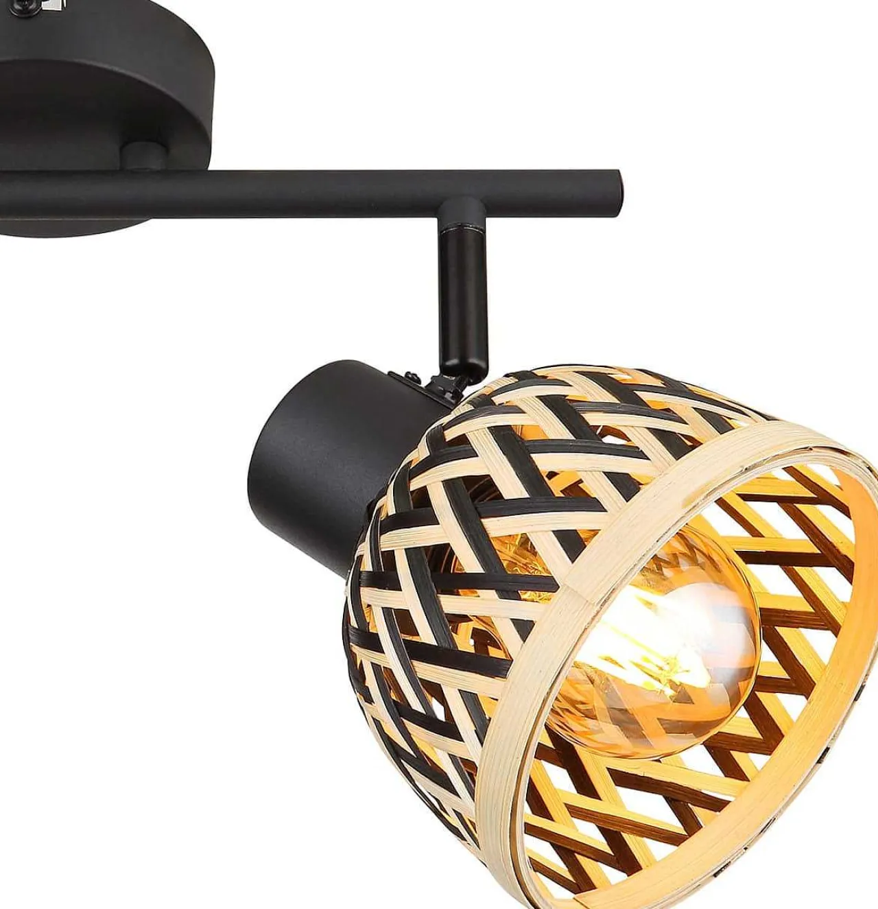 mutoni light Strahler Colly Metall Schwarz Matt 2Xe27 Led> Led-Wandleuchten
