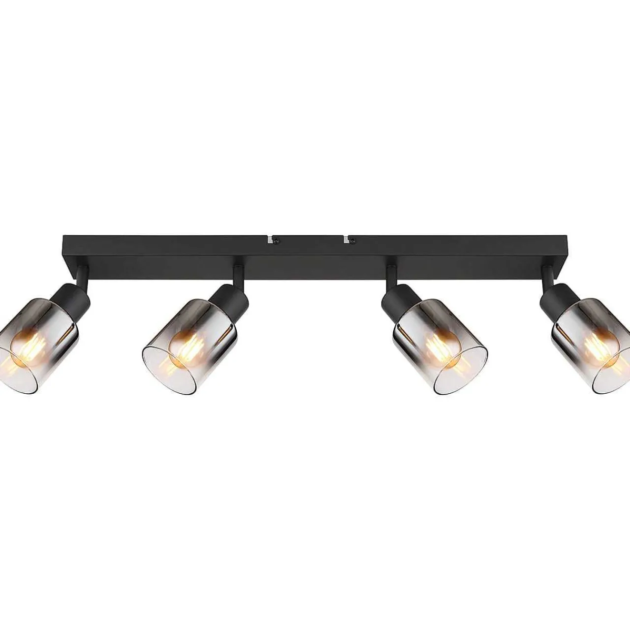 mutoni light Strahler Hubertus Metall Schwarz Matt 4Xe14> Deckenleuchten