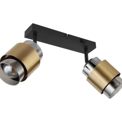 mutoni light Strahler Milley Metall Gold Schwarz Matt 2Xe27><noscript><img width=