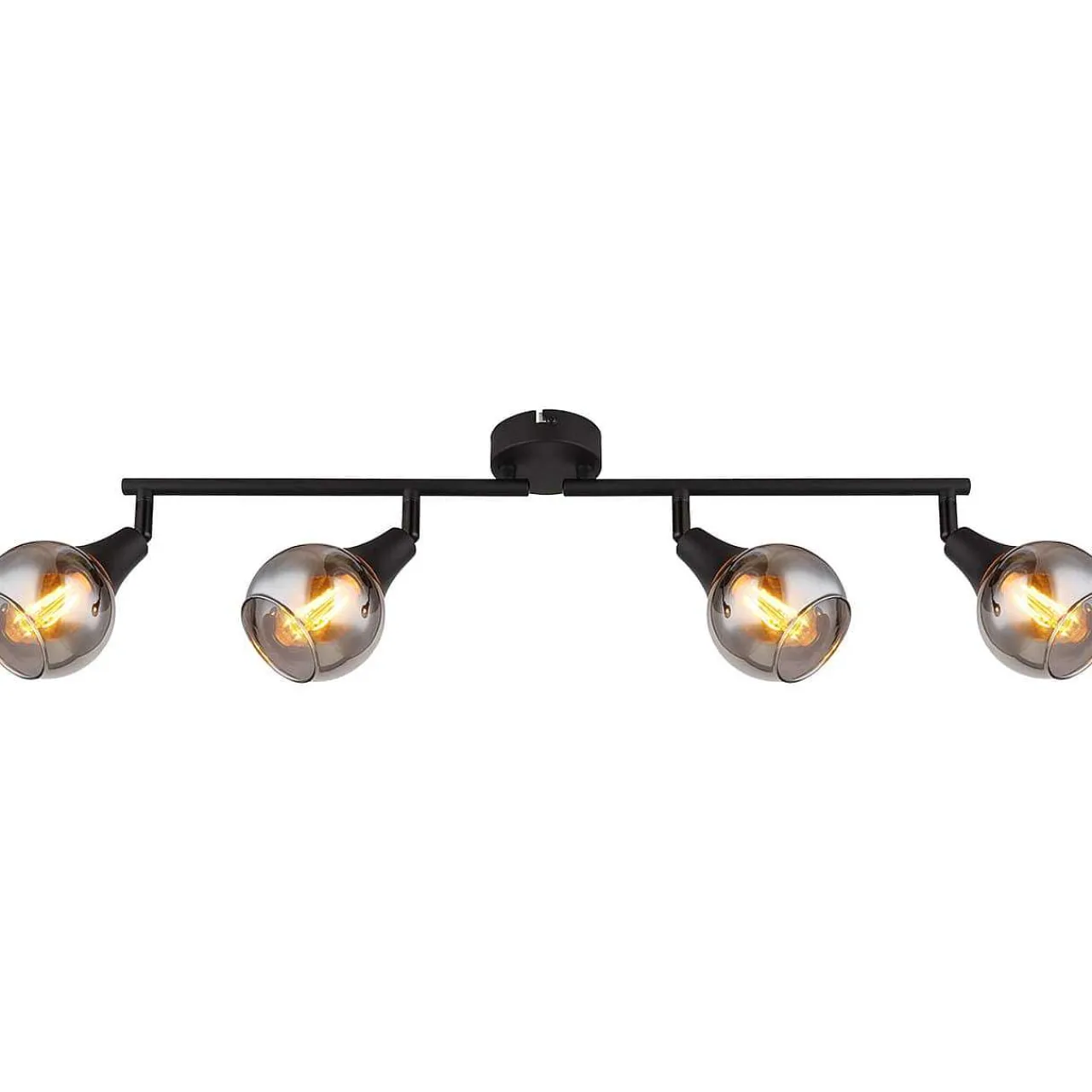 mutoni light Strahler Quelara Metall Schwarz Matt 4Xe14> Deckenleuchten