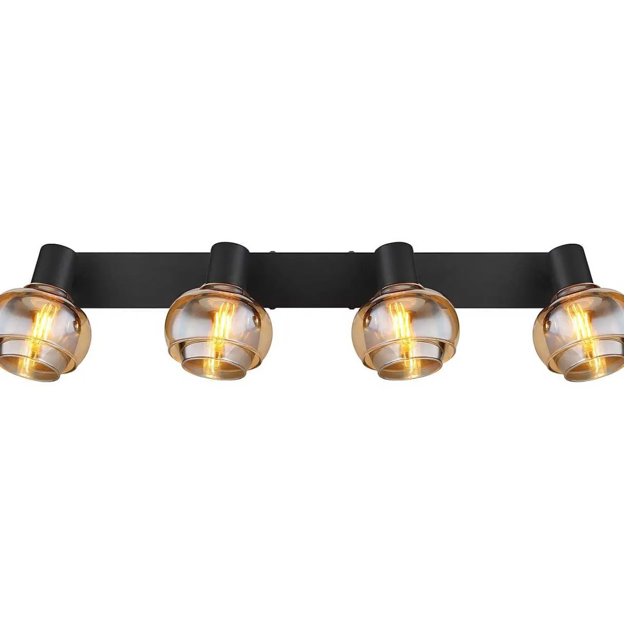mutoni light Strahler Tokki Metall Schwarz Matt 4Xe14> Deckenleuchten