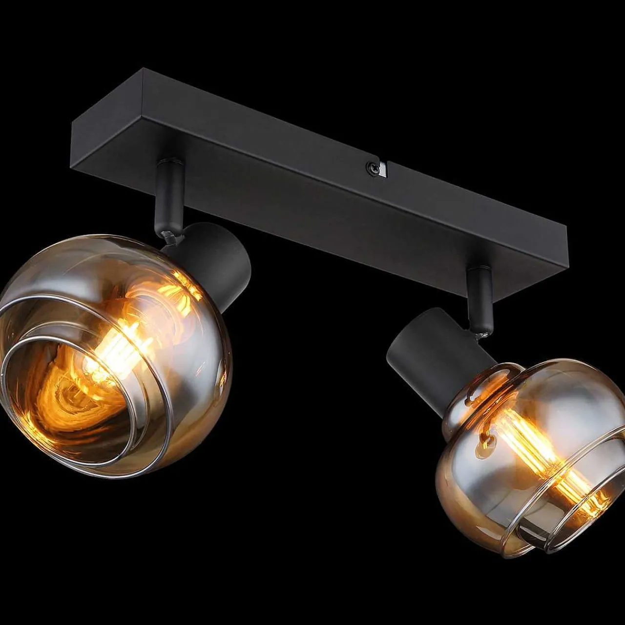 mutoni light Strahler Tokki Metall Schwarz Matt 2Xe14> Deckenleuchten