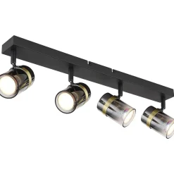 mutoni light Strahler Trabby Metall Schwarz Matt 4Xgu10> Deckenleuchten