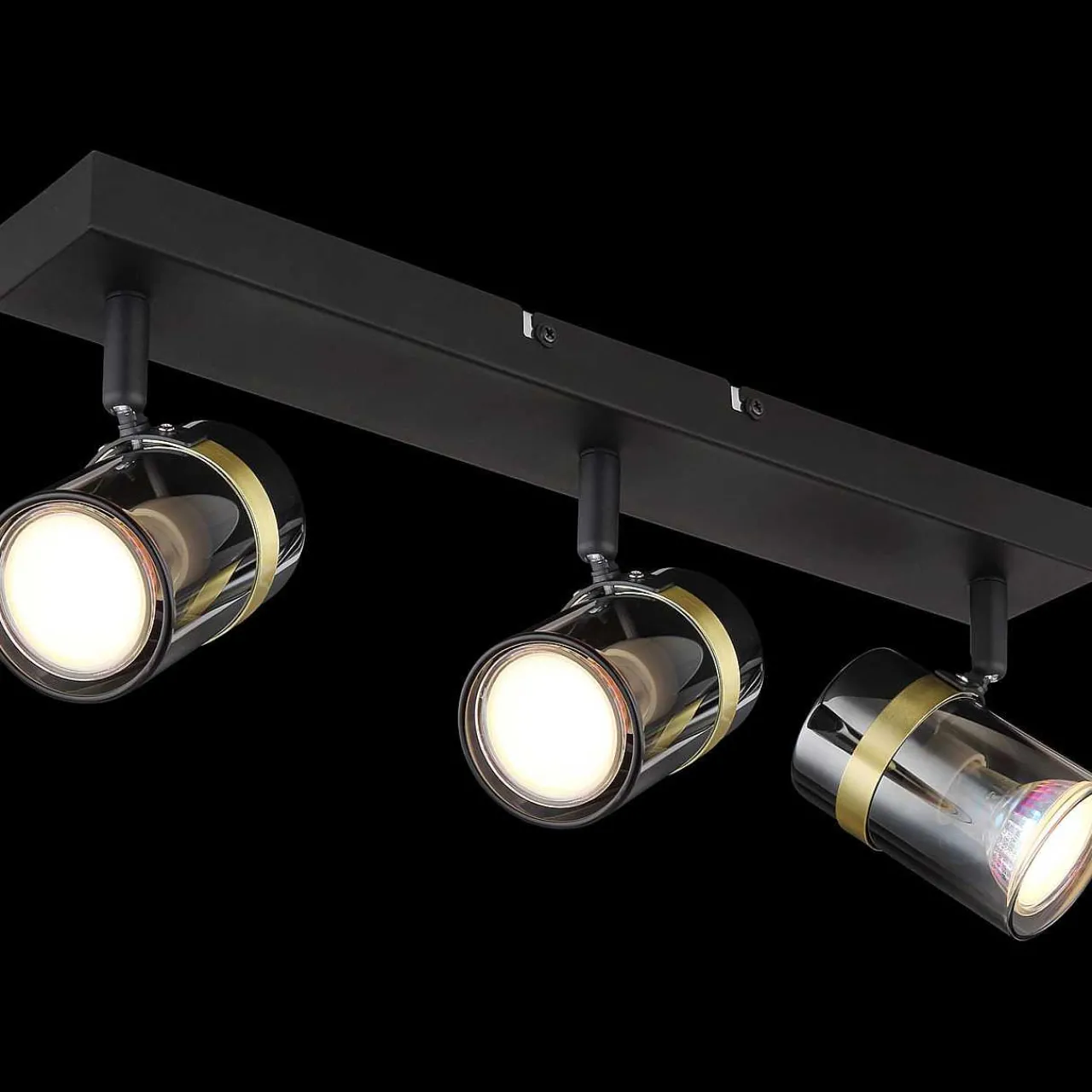 mutoni light Strahler Trabby Metall Schwarz Matt 3Xgu10> Deckenleuchten