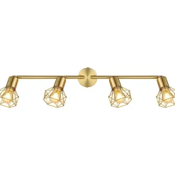 mutoni light Strahler Xara I Metall Gold 4Xe14> Deckenleuchten
