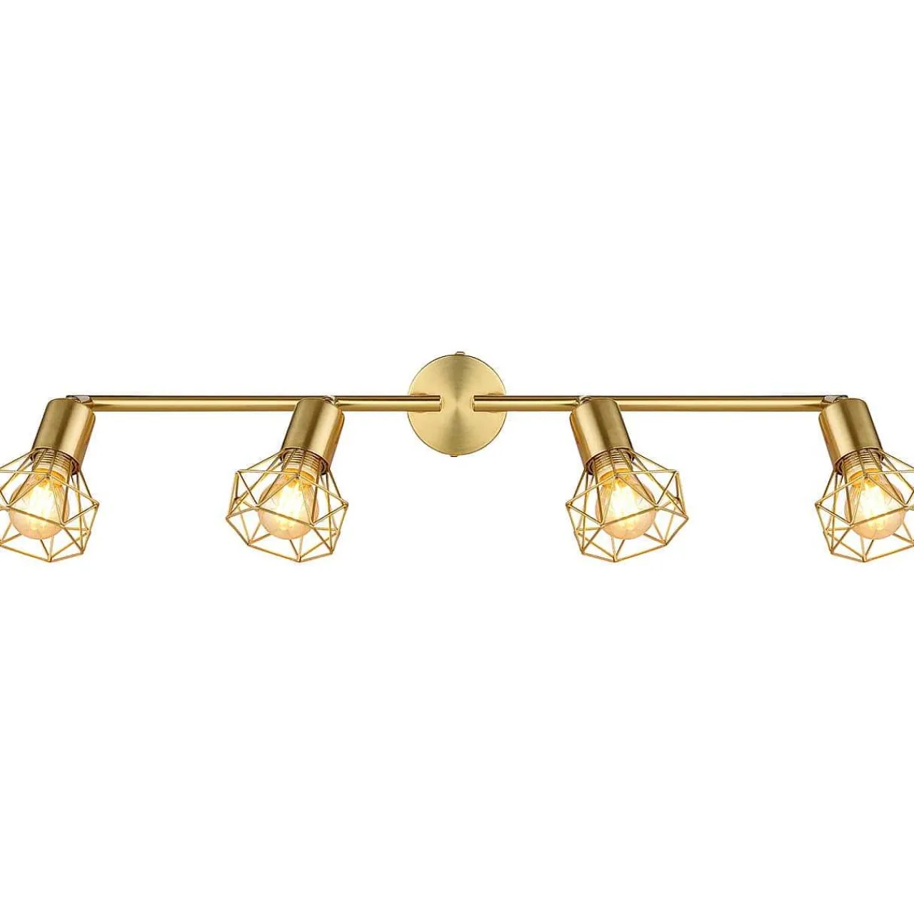 mutoni light Strahler Xara I Metall Gold 4Xe14> Deckenleuchten