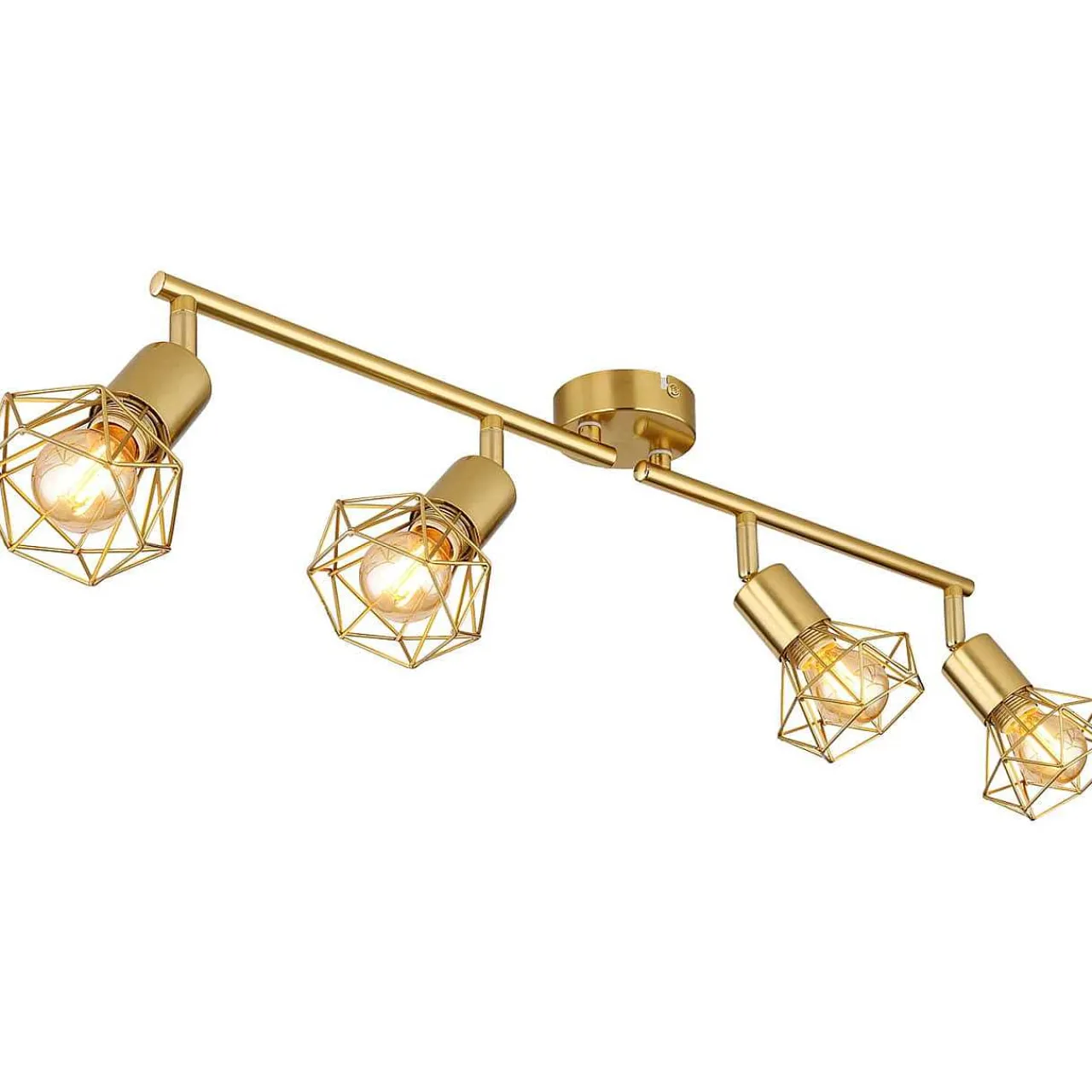 mutoni light Strahler Xara I Metall Gold 4Xe14> Deckenleuchten