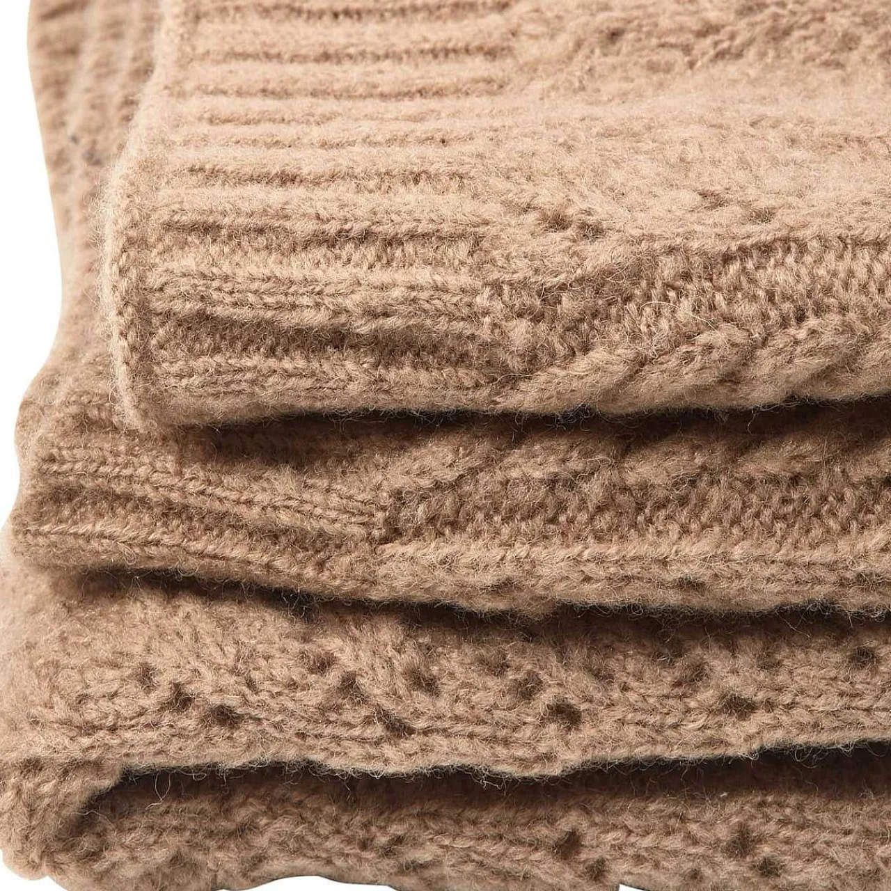 mutoni living Strickplaid Dijk Sand 130X170> Tagesdecken & Plaids