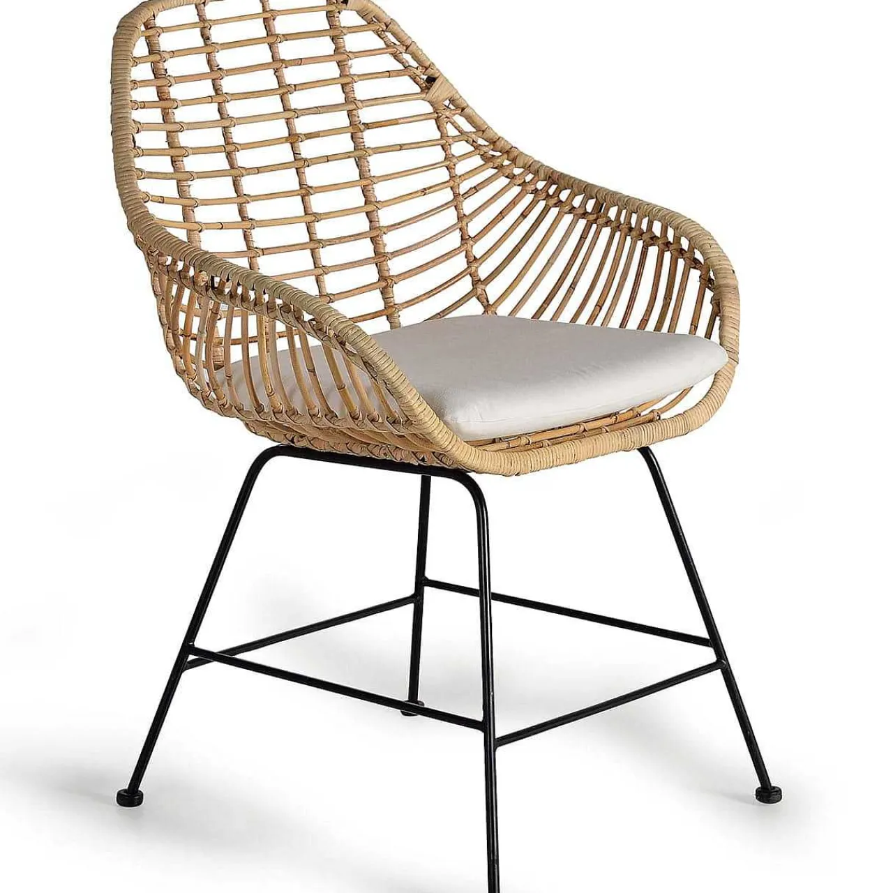 mutoni inspiration Stuhl Rattan Natur (2Er-Set)> Armlehnstühle