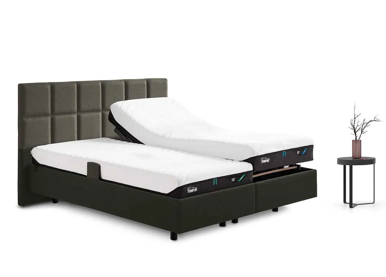 Tempur Relax Bett Check Bicolor Grey> Betten