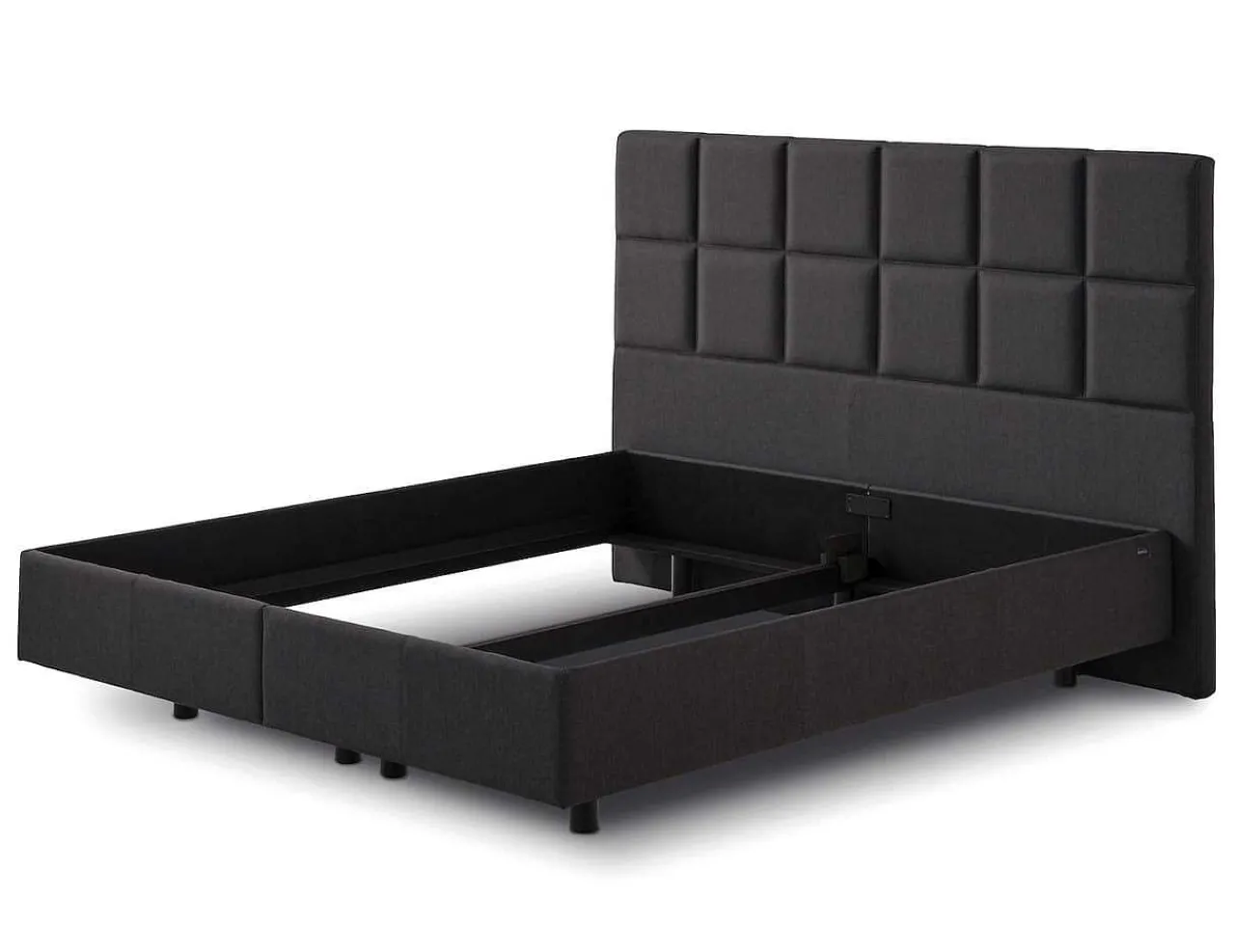 Tempur Relax Bett Check Charcoal> Betten