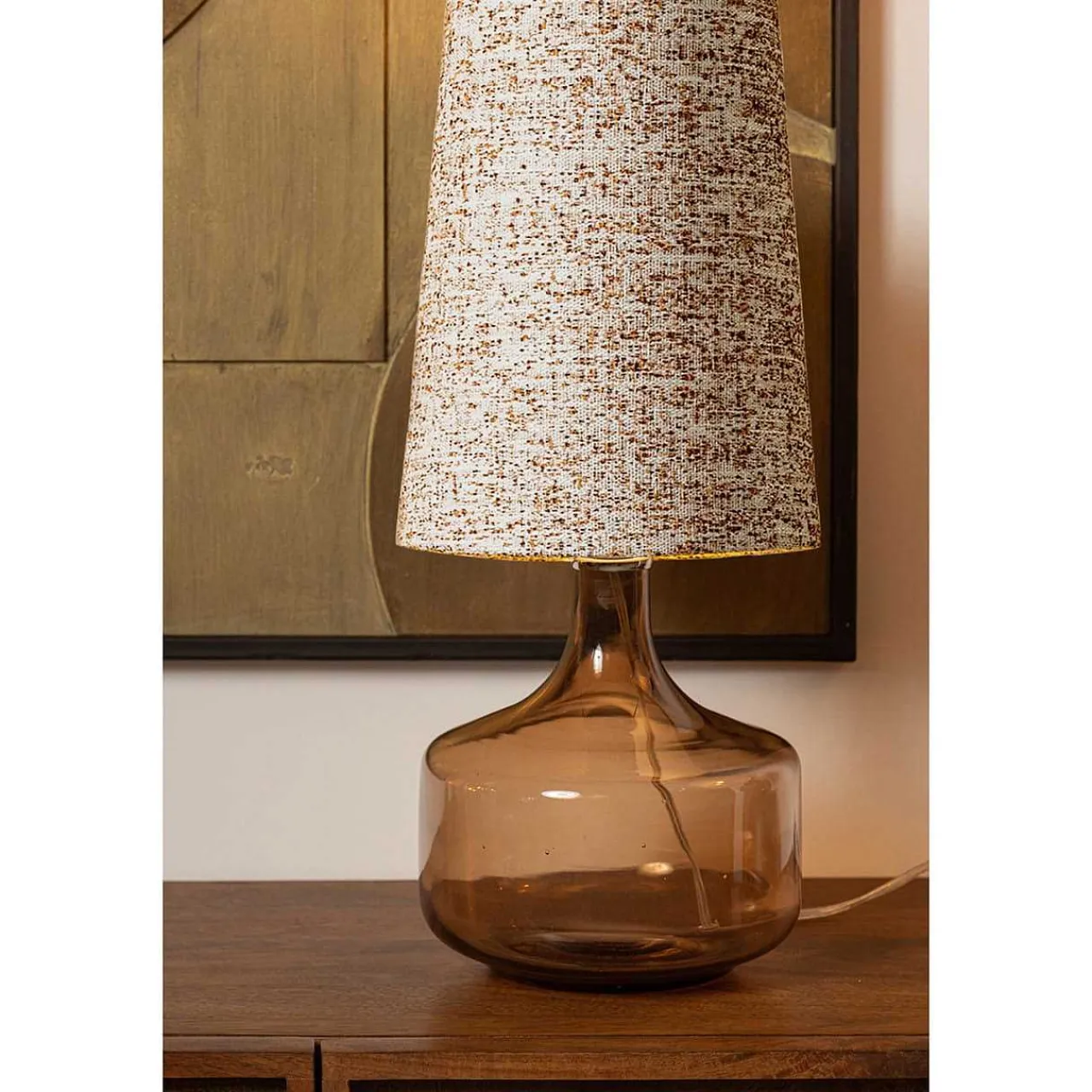 mutoni living Tischlampe Autumn 1 Braun Melange 90> Tischleuchten