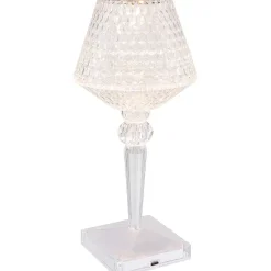 mutoni light Tischleuchte Gixi Klar Kristall Effekt Led><noscript><img width=