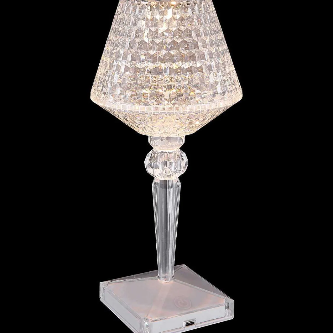 mutoni light Tischleuchte Gixi Klar Kristall Effekt Led> Led-Tischleuchten