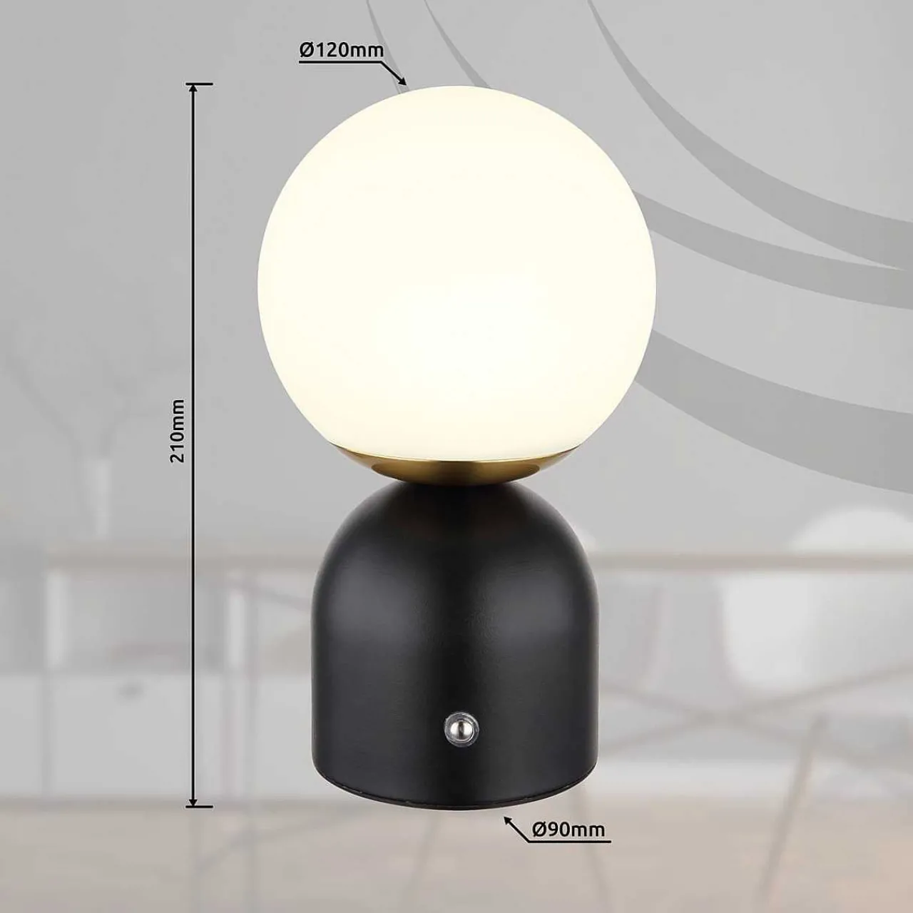 mutoni light Tischleuchte Julsy Metall Schwarz Matt Led 12> Led-Tischleuchten