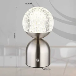 mutoni light Tischleuchte Julsy Metall Nickel Matt Led><noscript><img width=