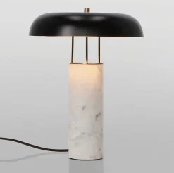 mutoni lifestyle Tischleuchte Kathal Marmoriert Weiss><noscript><img width=