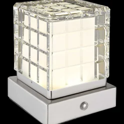 mutoni light Tischleuchte Lunki Metall Silber Matt Led 10><noscript><img width=